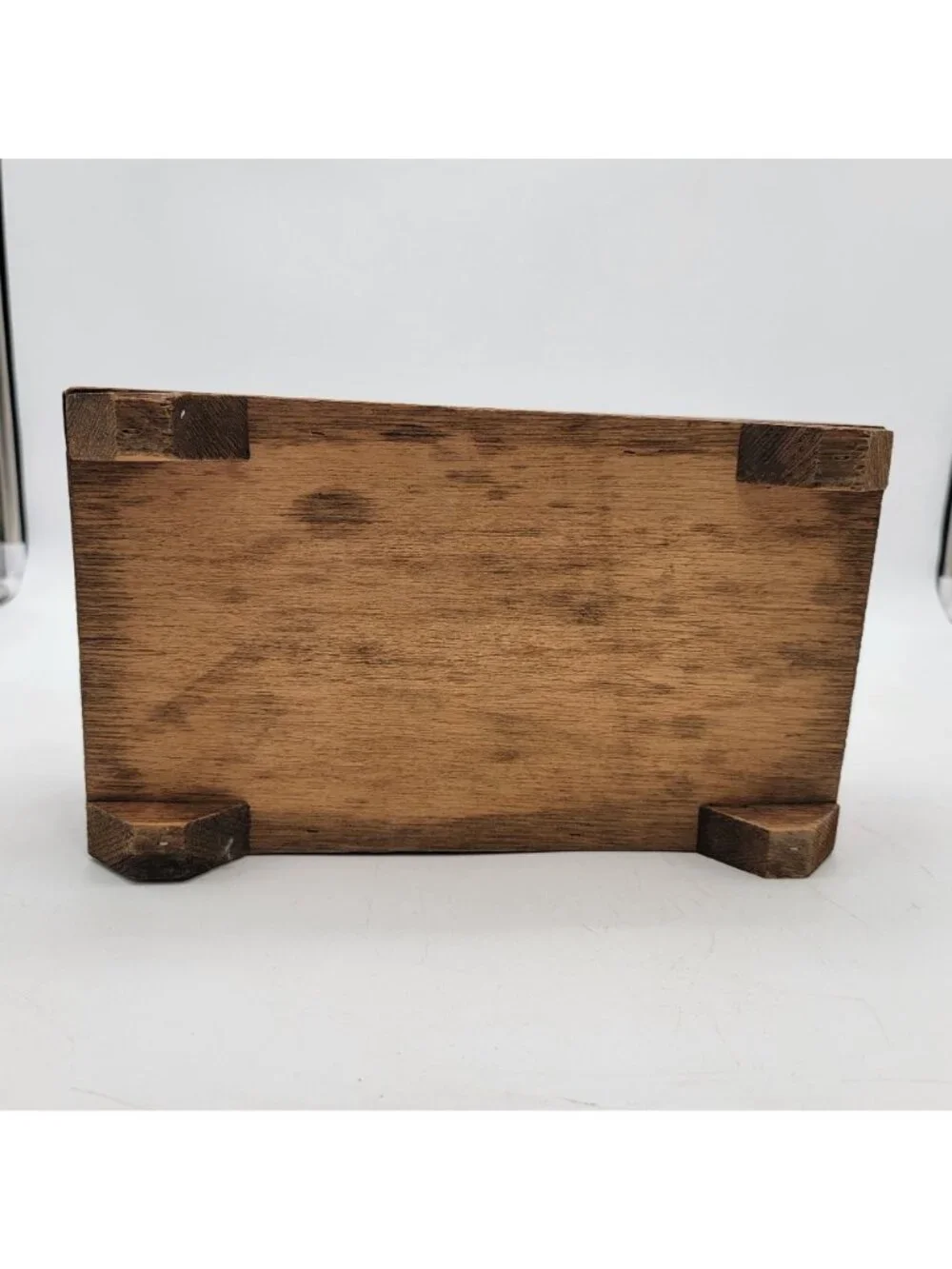 Vintage Italian Tile Inlay Wooden Jewelry Box